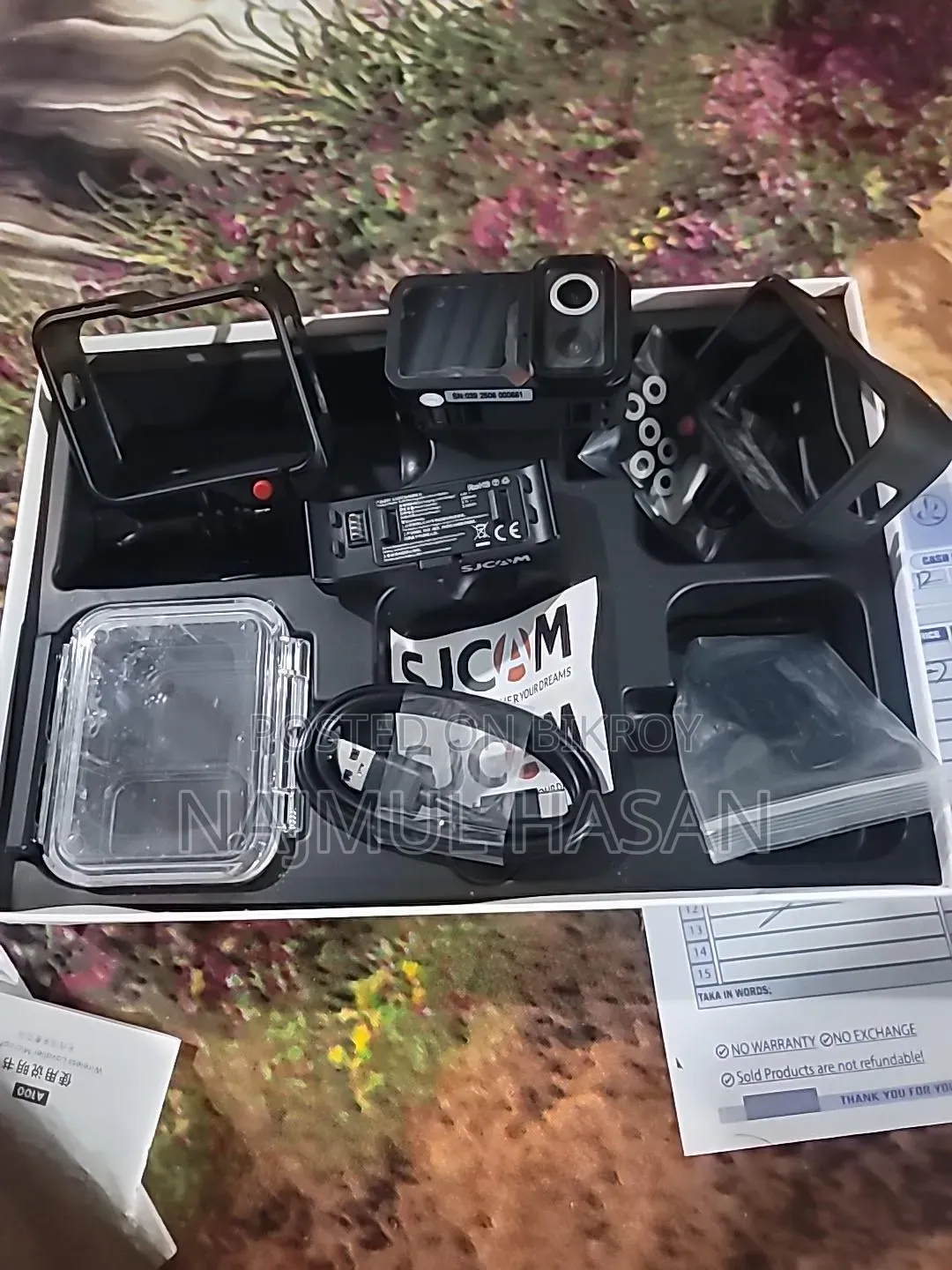 SJCAM SJ20 ডুয়েল লেন্স অ্যাকশন ক্যামেরা—মাত্র ৩ দিন ব্যবহৃত, ৪কে ভিডিও