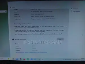 Desktop Computer 8GB Intel Core i5 SSD 140GB