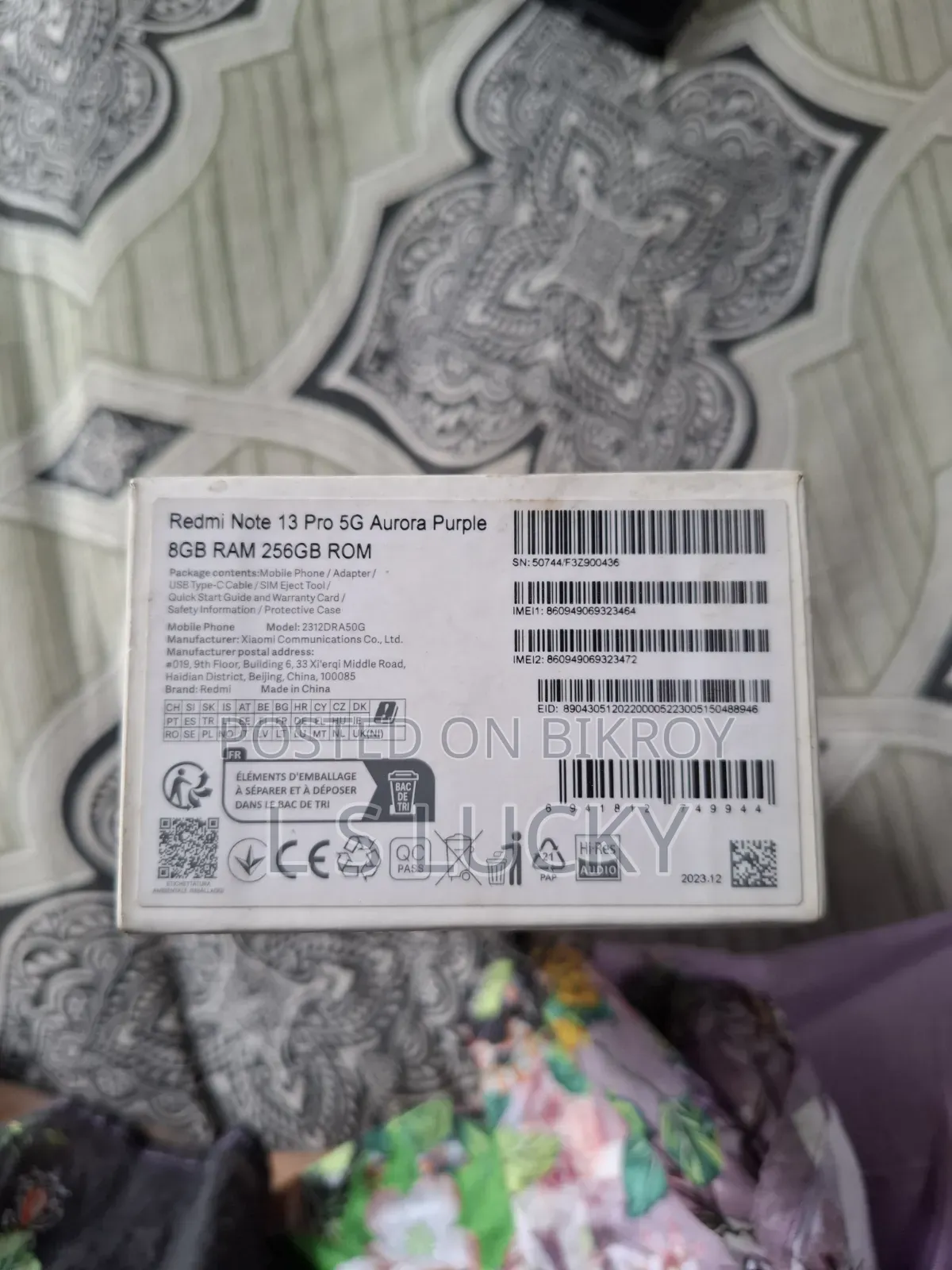 Xiaomi Redmi Note 13 Pro 5G 256 GB Purple