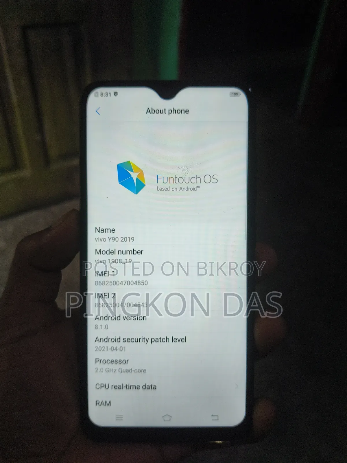 Vivo Y90 32 GB Black
