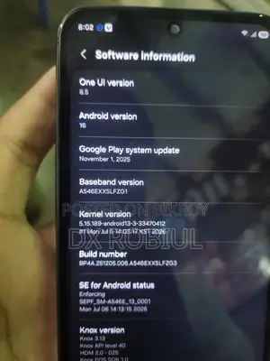 স্যামসাং গ্যালাক্সি এ৫৪ ৫জি ২৫৬ জিবি ব্ল্যাক