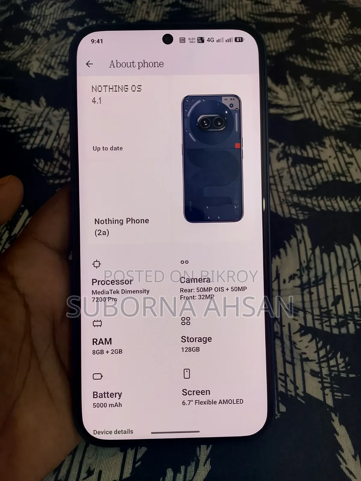 Nothing Phone 2a 128 GB Blue