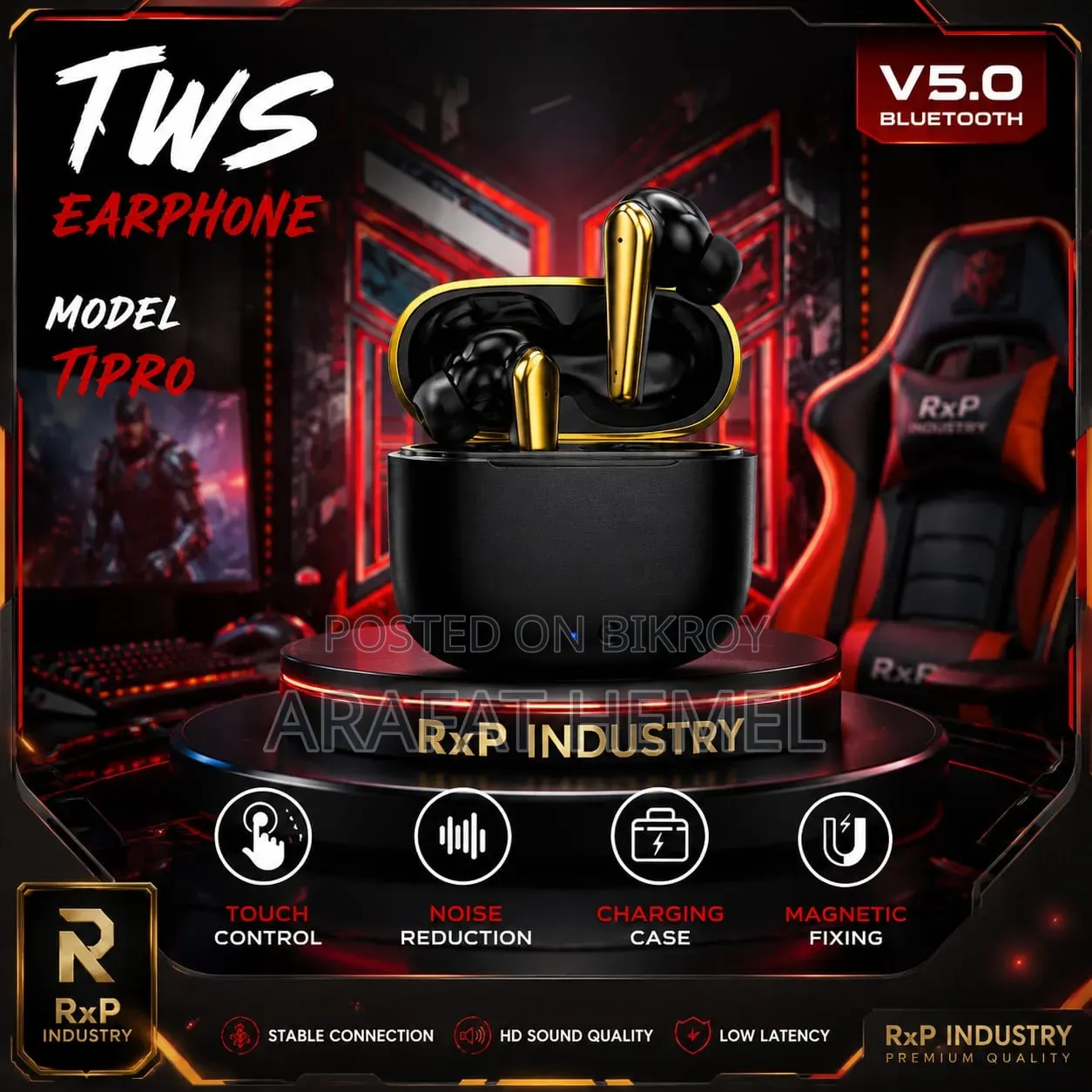 T1 Pro TWS Wireless Bluetooth Earbuds