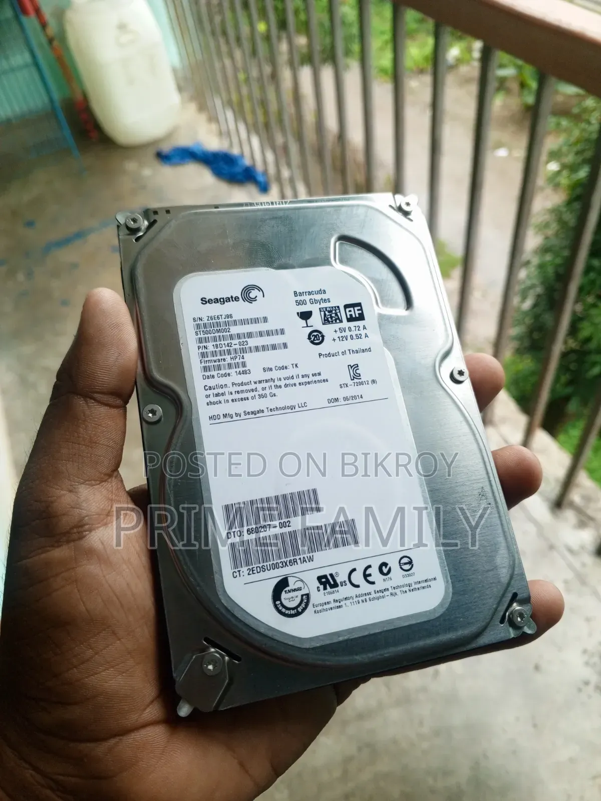 Seagate 500gb Harddisk 7200 RPM