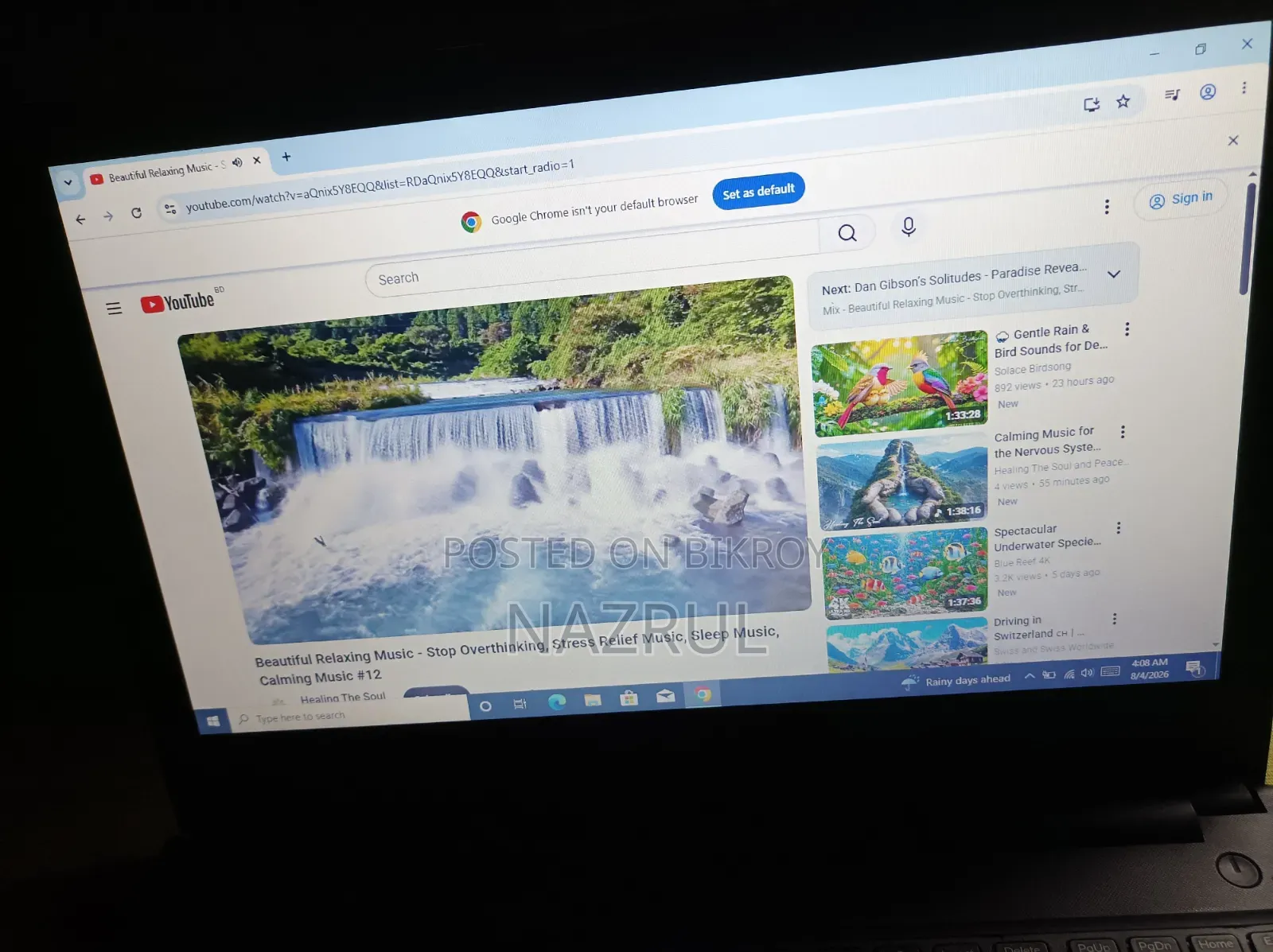 Laptop Dell Inspiron 15 4GB Intel Core i3 SSD 128GB
