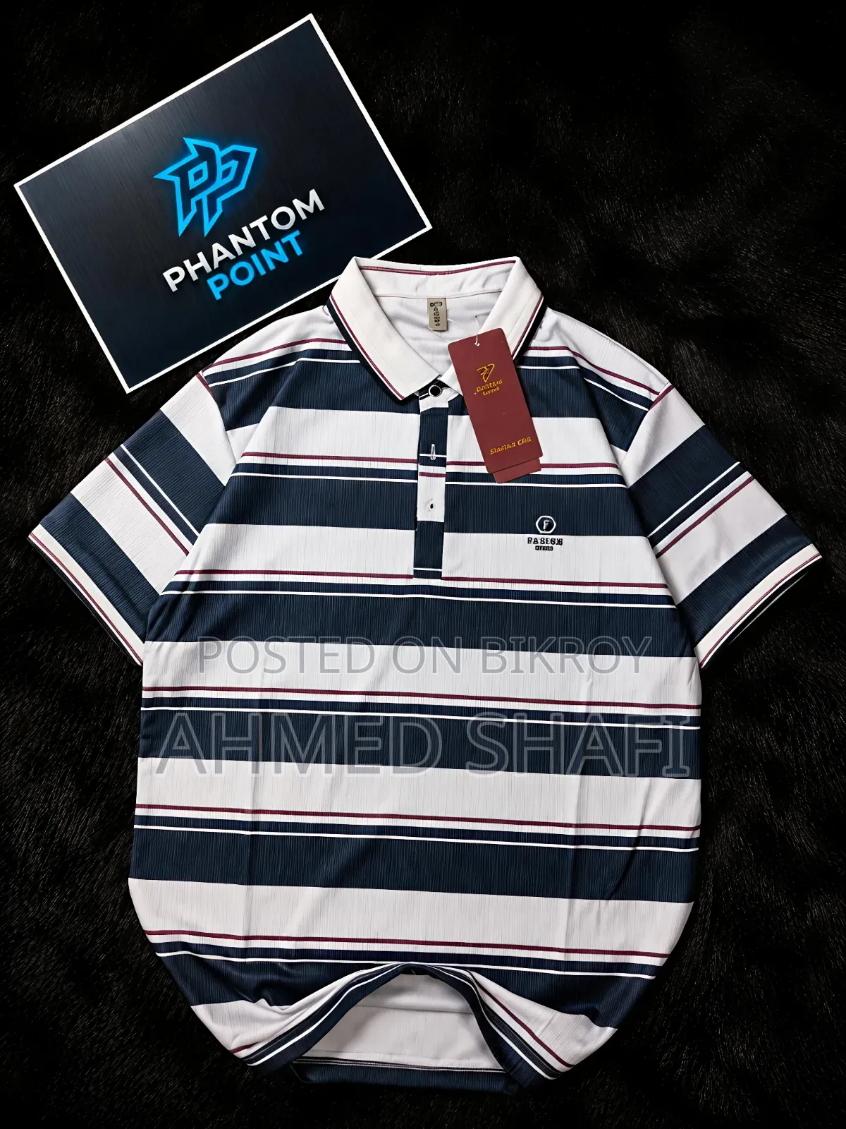 Phantom Point-এর প্রিমিয়াম এবং স্টাইলিশ ওভারসাইজড পোলো টি-শার্ট!