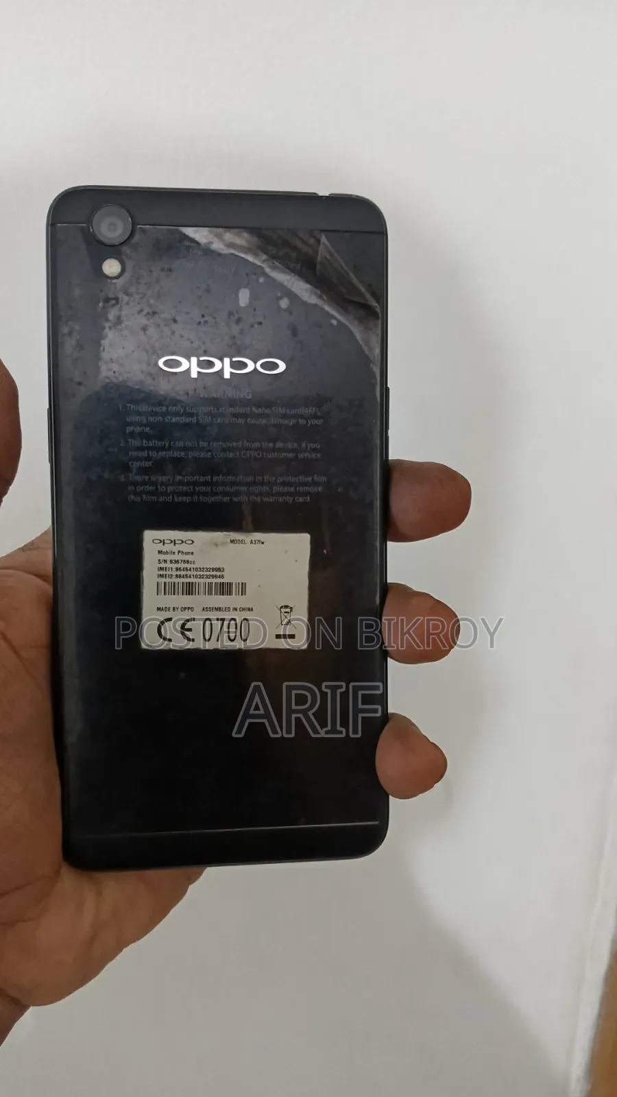 Oppo A37 16 GB Black