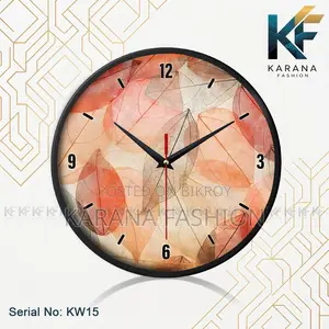 কারানা ফ্যাশন (KW15) ১২-ইঞ্চি অটাম লিভস ওয়াল ক্লক