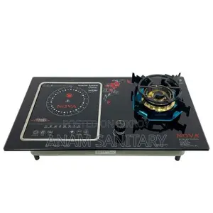 NOVA NV-1219L 2-in-1 Gas Stove Infrared Cooker Double Burner