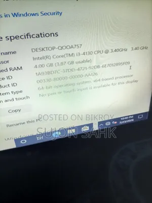 Desktop Computer 4GB Intel Core i3 HDD 500GB