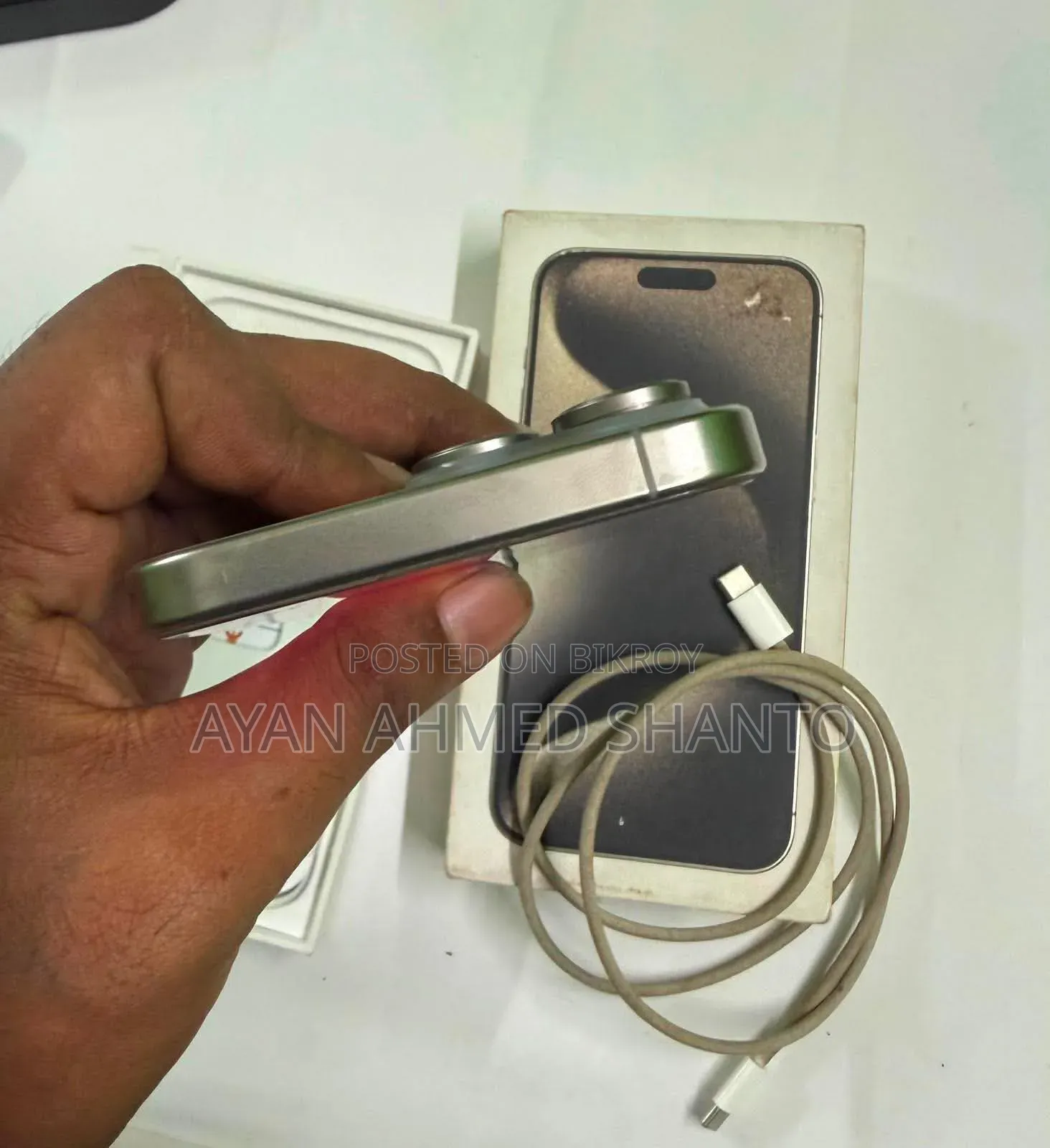 অ্যাপল আইফোন ১৫ প্রো ম্যাক্স ২৫৬ জিবি সিলভার