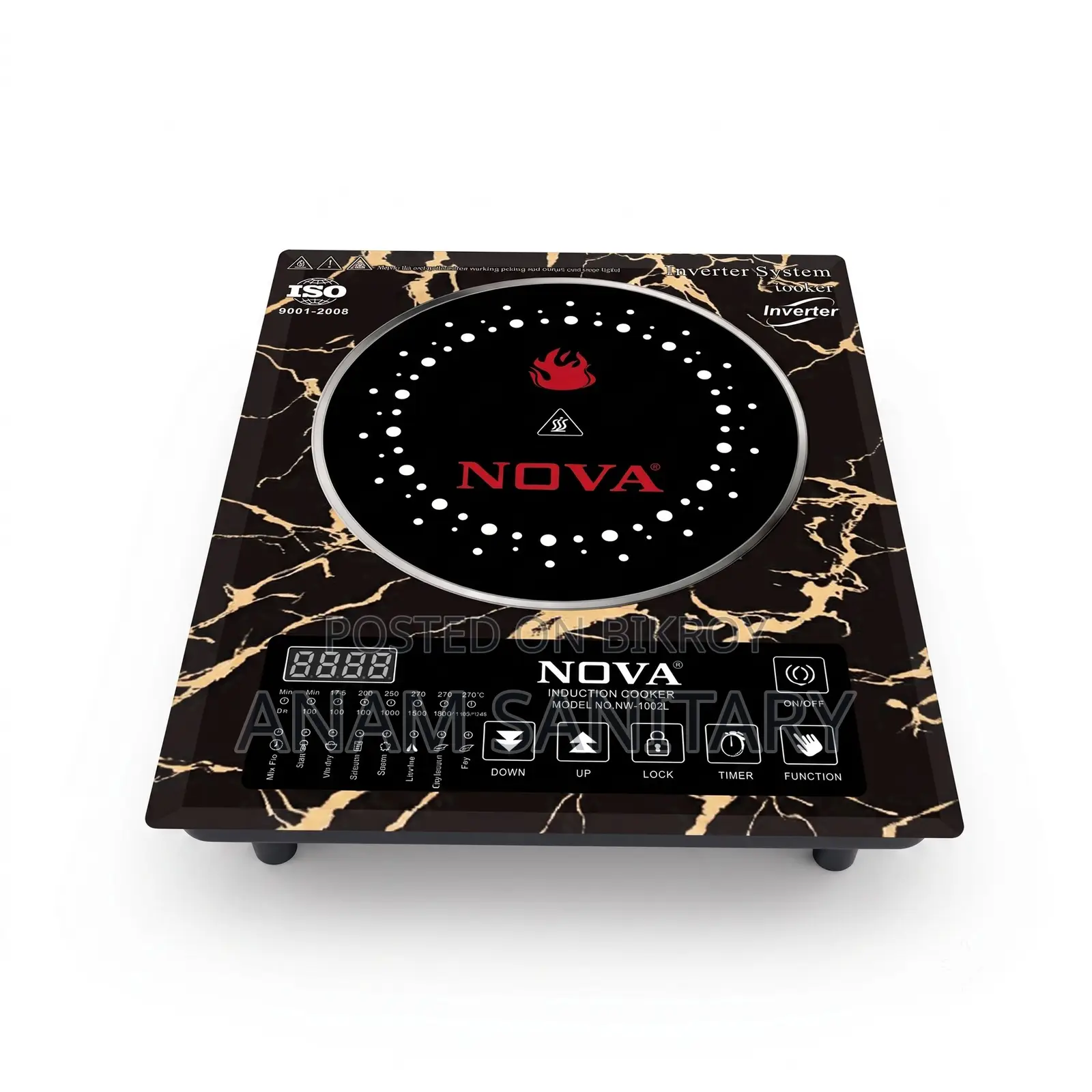 NOVA NV-1227-L 2200W Induction Cooker Smart Touch Fast Cooker