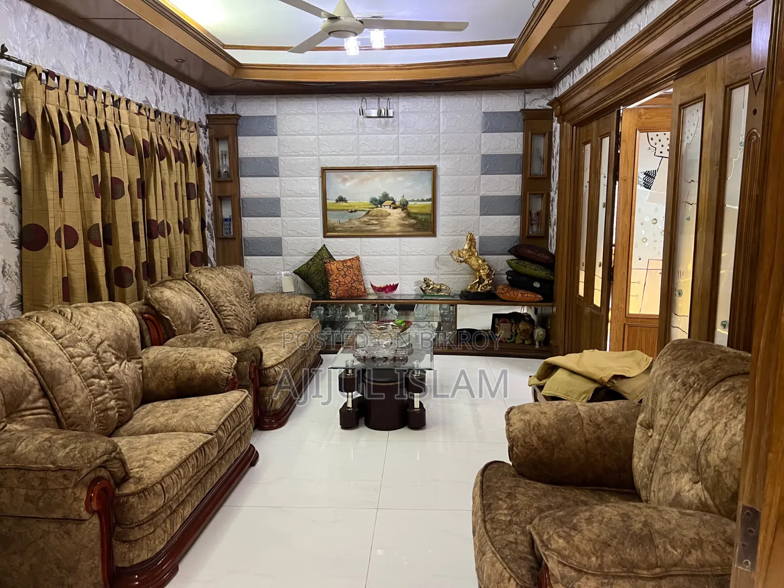 Furnished 3-Bedroom Apartment in Assurance Mehman, Gulshan for Rent