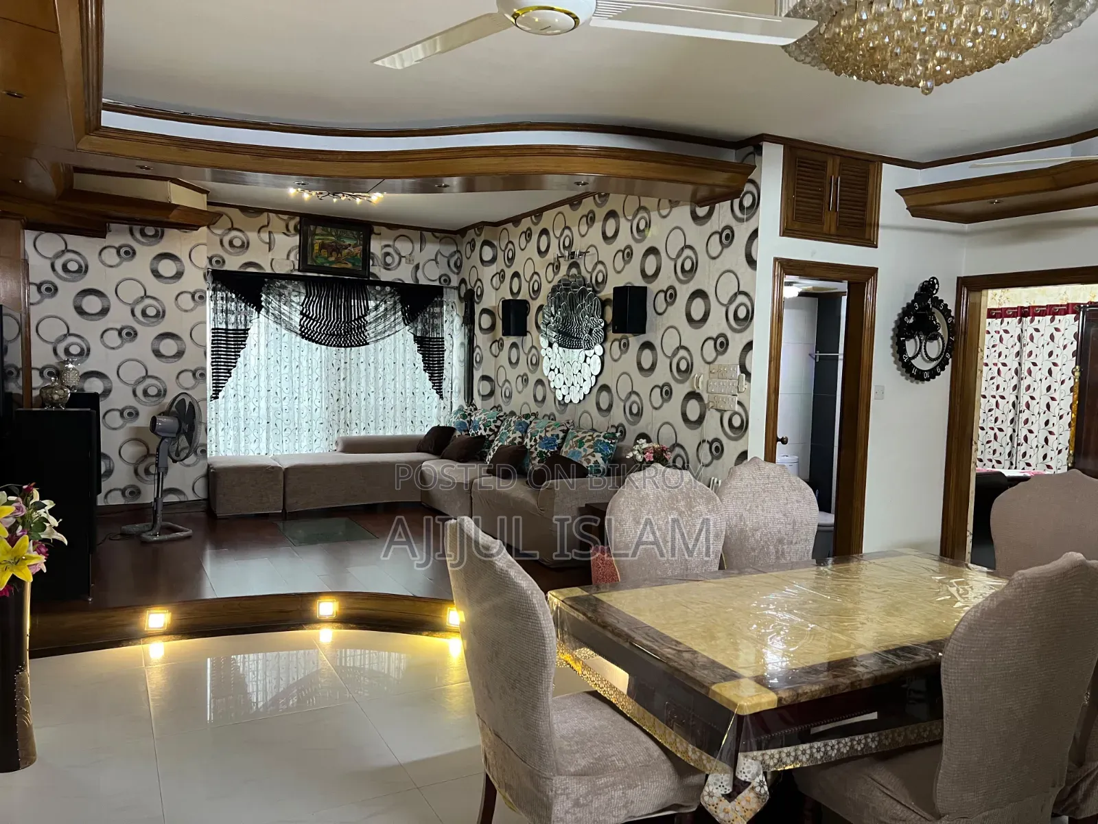 Furnished 3-Bedroom Apartment in Assurance Mehman, Gulshan for Rent