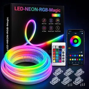 5M Waterproof Outdoor USB 5V RGB Neon Rope Light