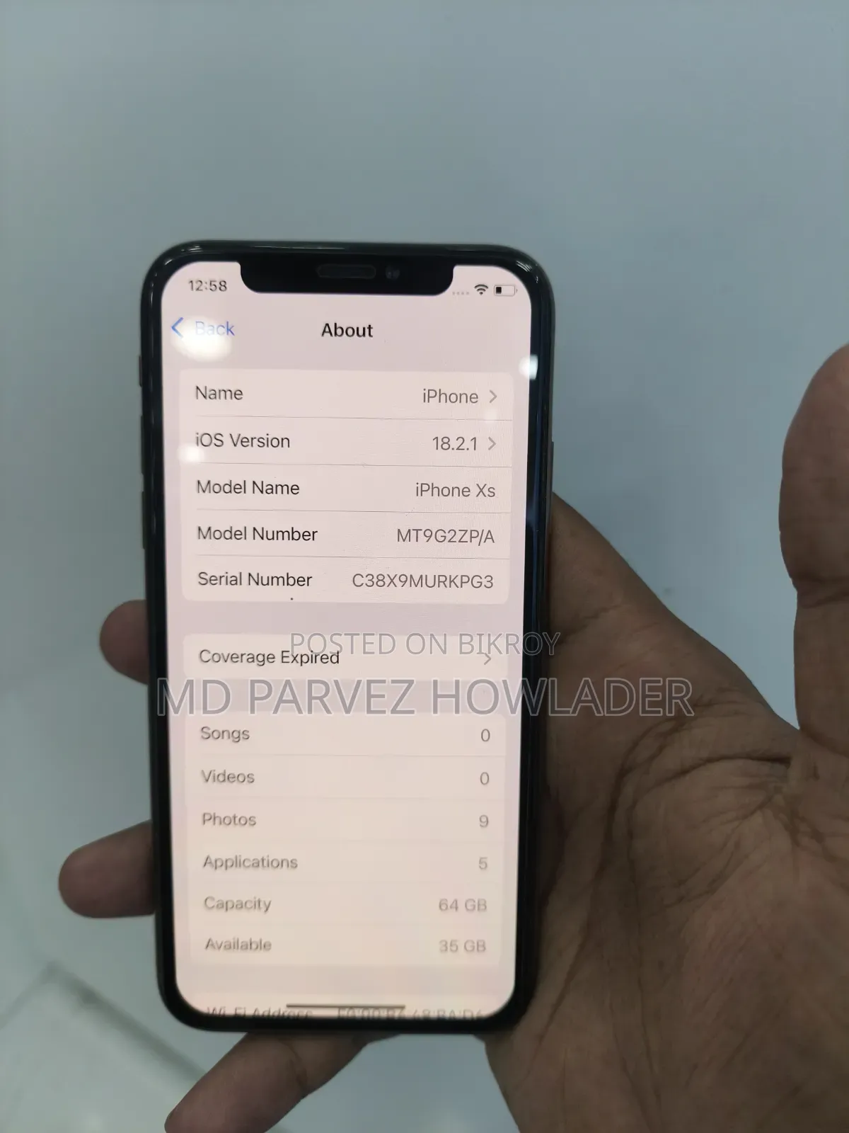 Apple iPhone XS 64 GB Rose Gold