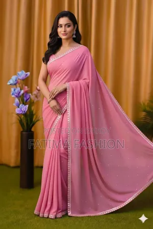 ব্লাউজ পিস সহ জর্জেট শাড়ি