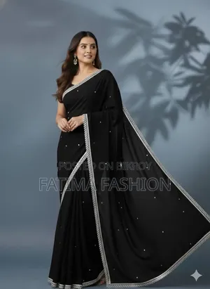 ব্লাউজ পিস সহ জর্জেট শাড়ি