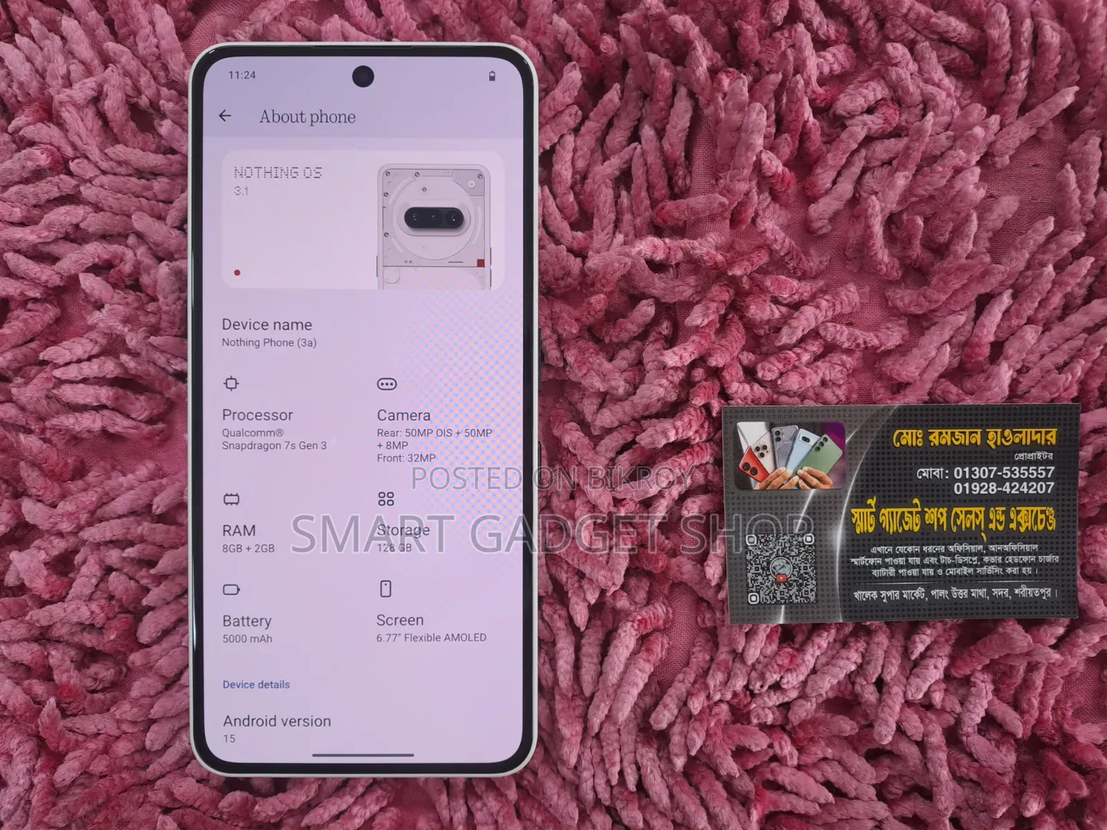 Nothing Phone 3a 128 GB White