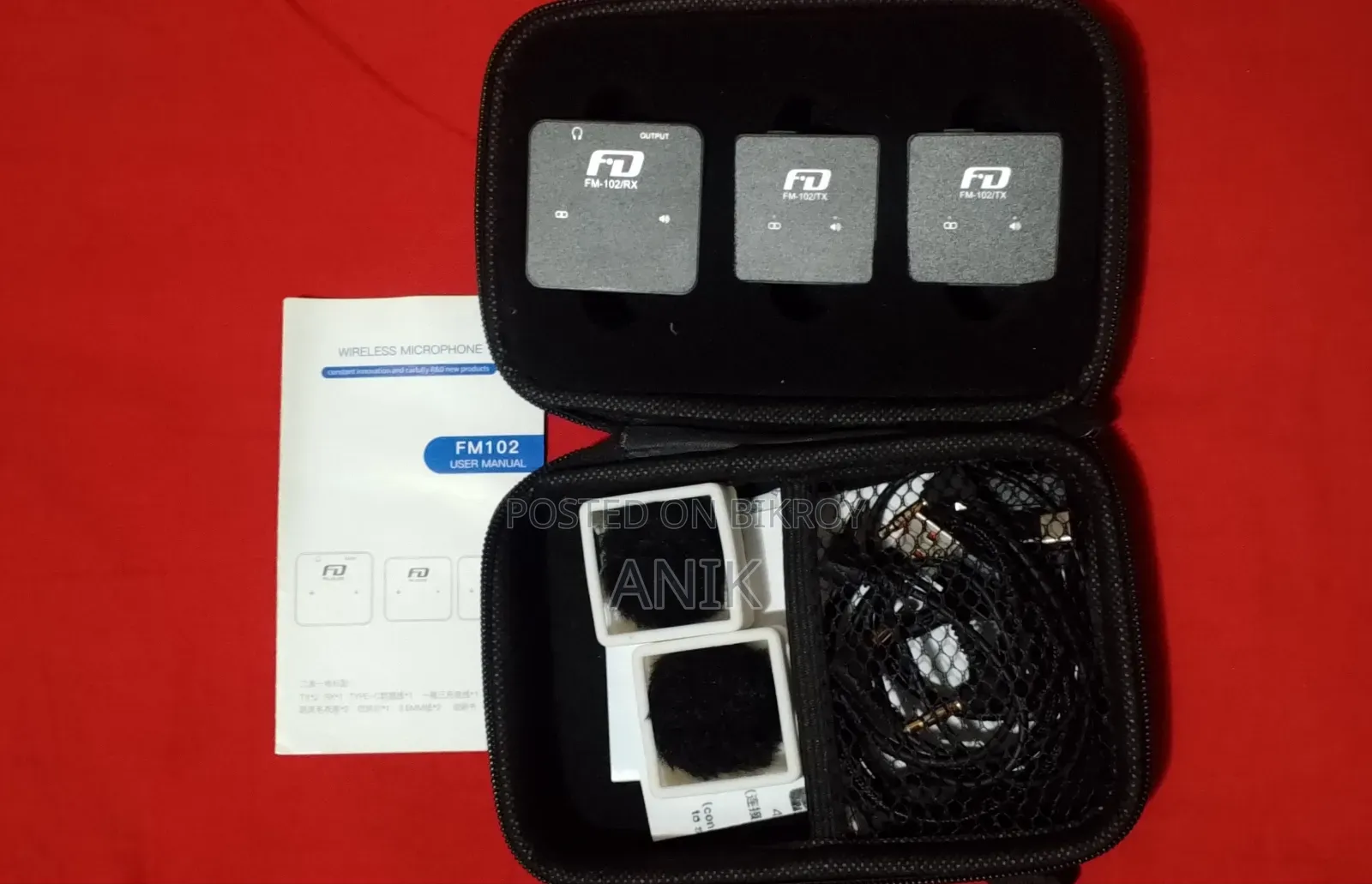 FD (Feidu) FM-102 Wireless Microphone – Complete Set for Sale.