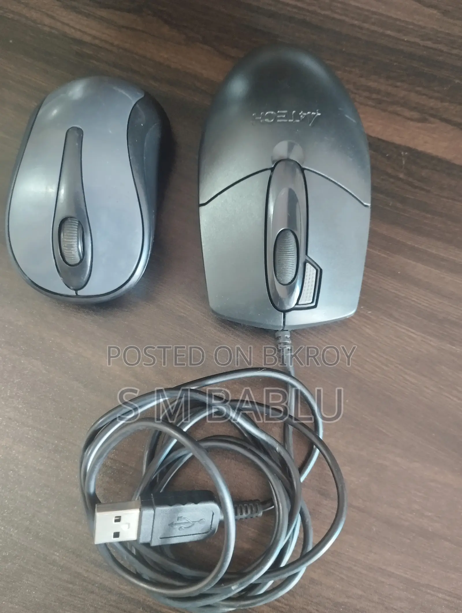 A4tech Wired Optical Mouse - 2x Click A4TECH Wireless Mouse.