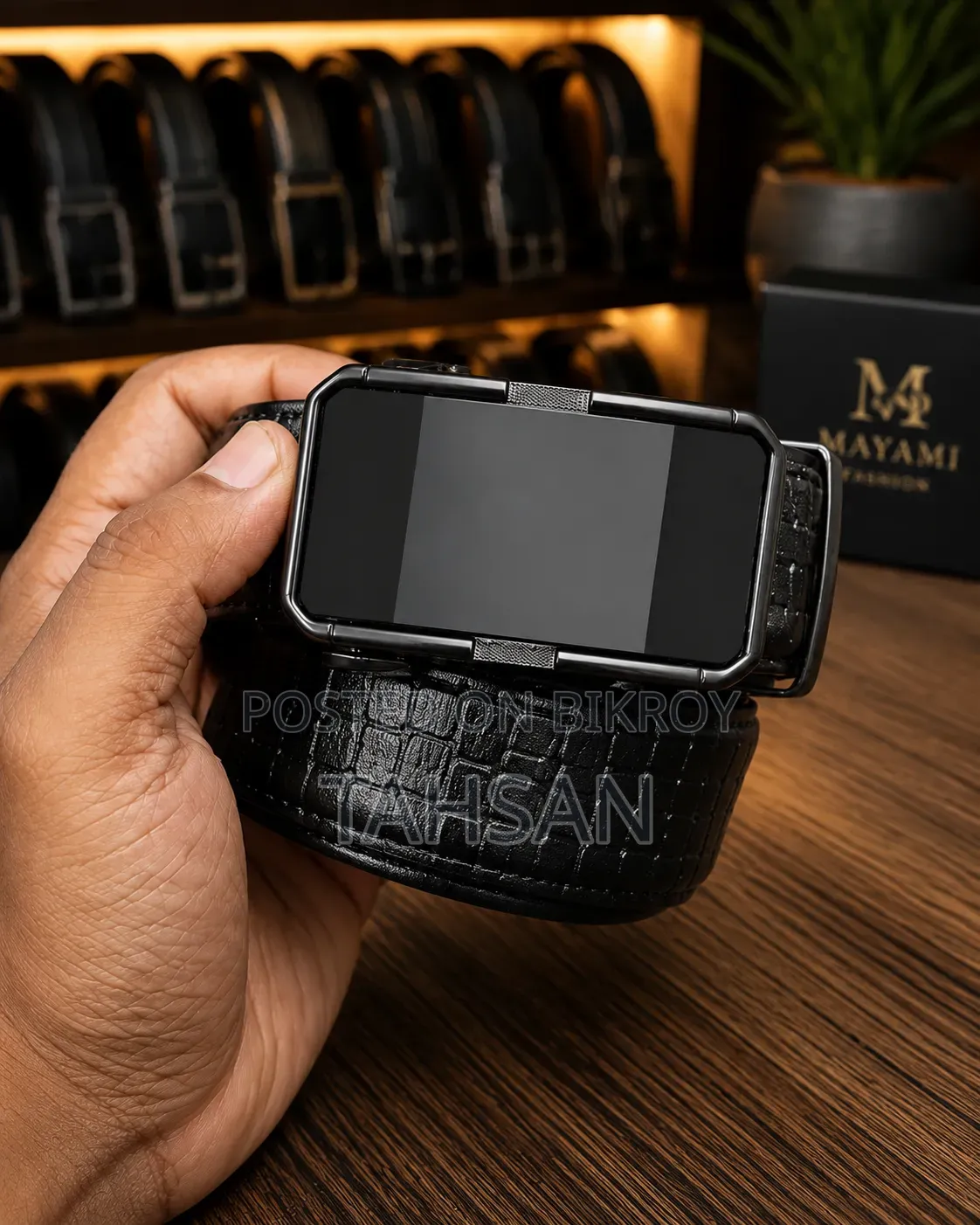 Automatic Lock Leather Belt Review | Mayami Fashion