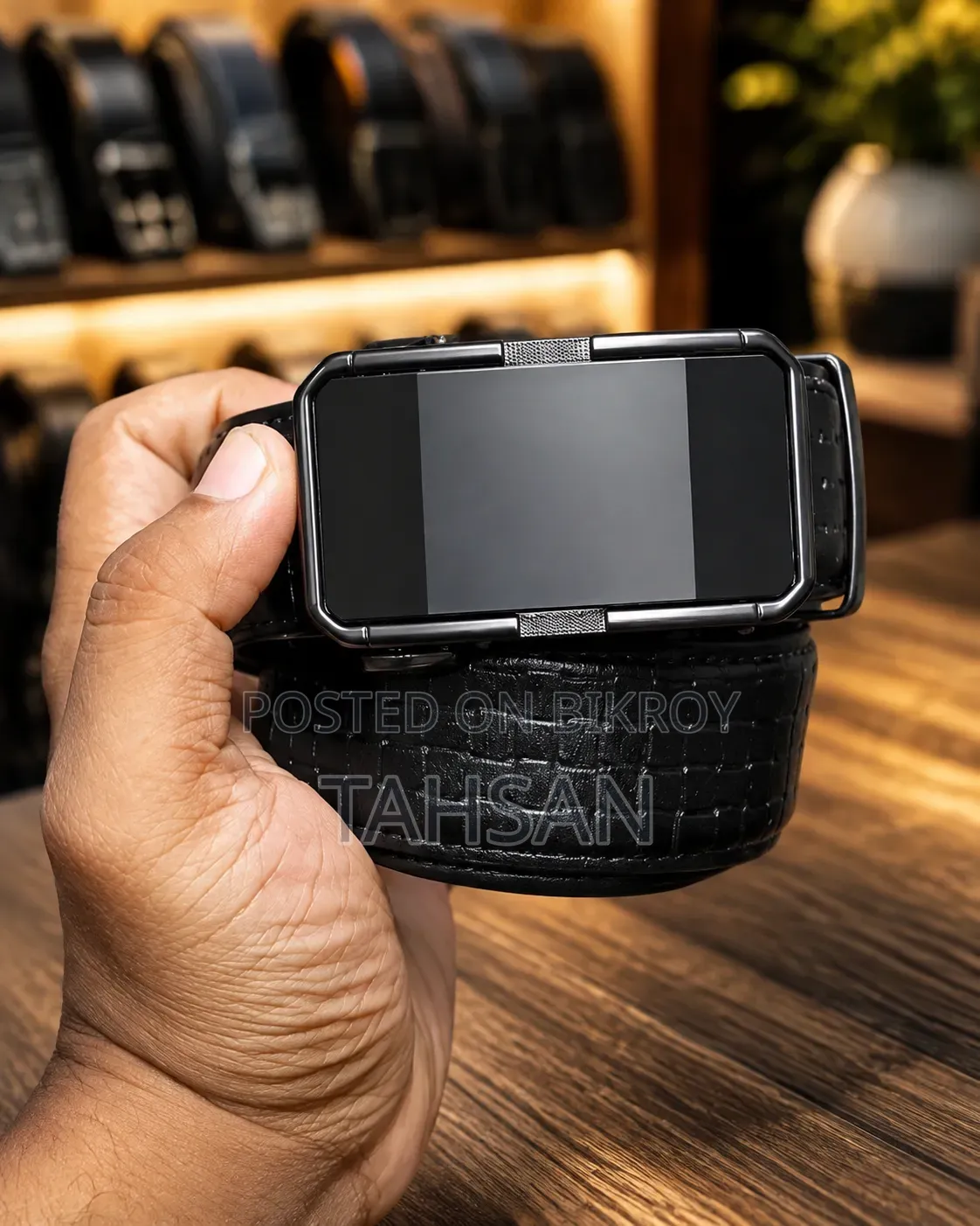 Automatic Lock Leather Belt Review | Mayami Fashion