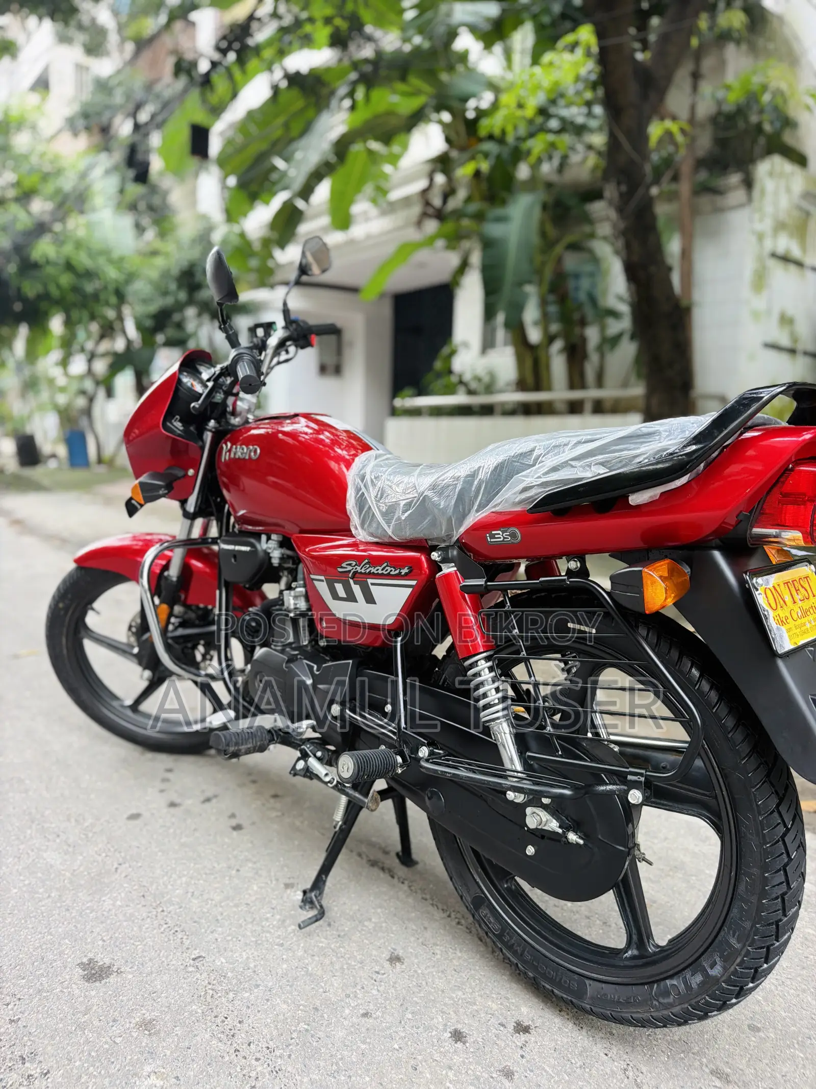 Hero Splendor Plus Sports 2026 Red