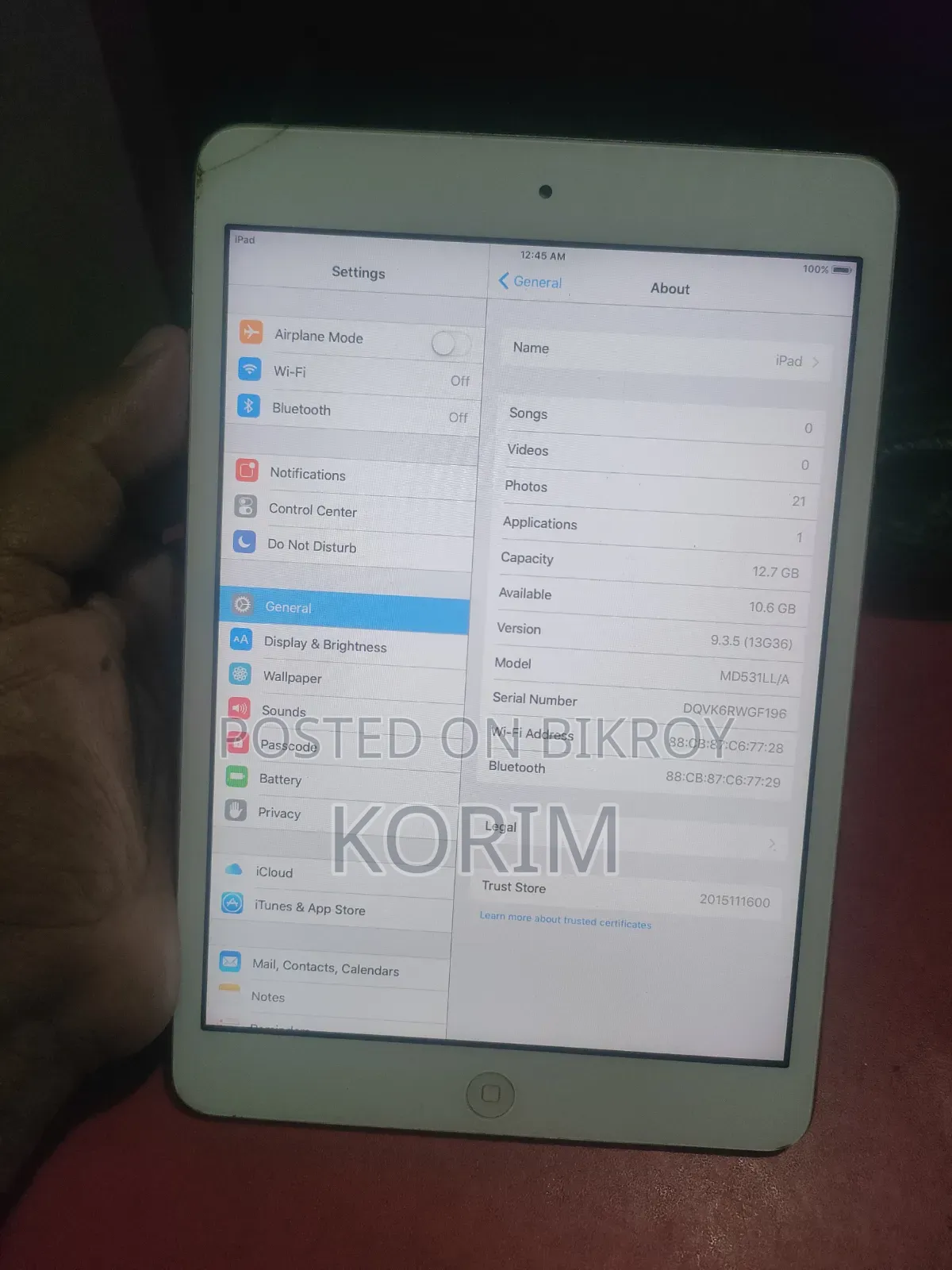 Apple iPad mini 1 16 GB Silver