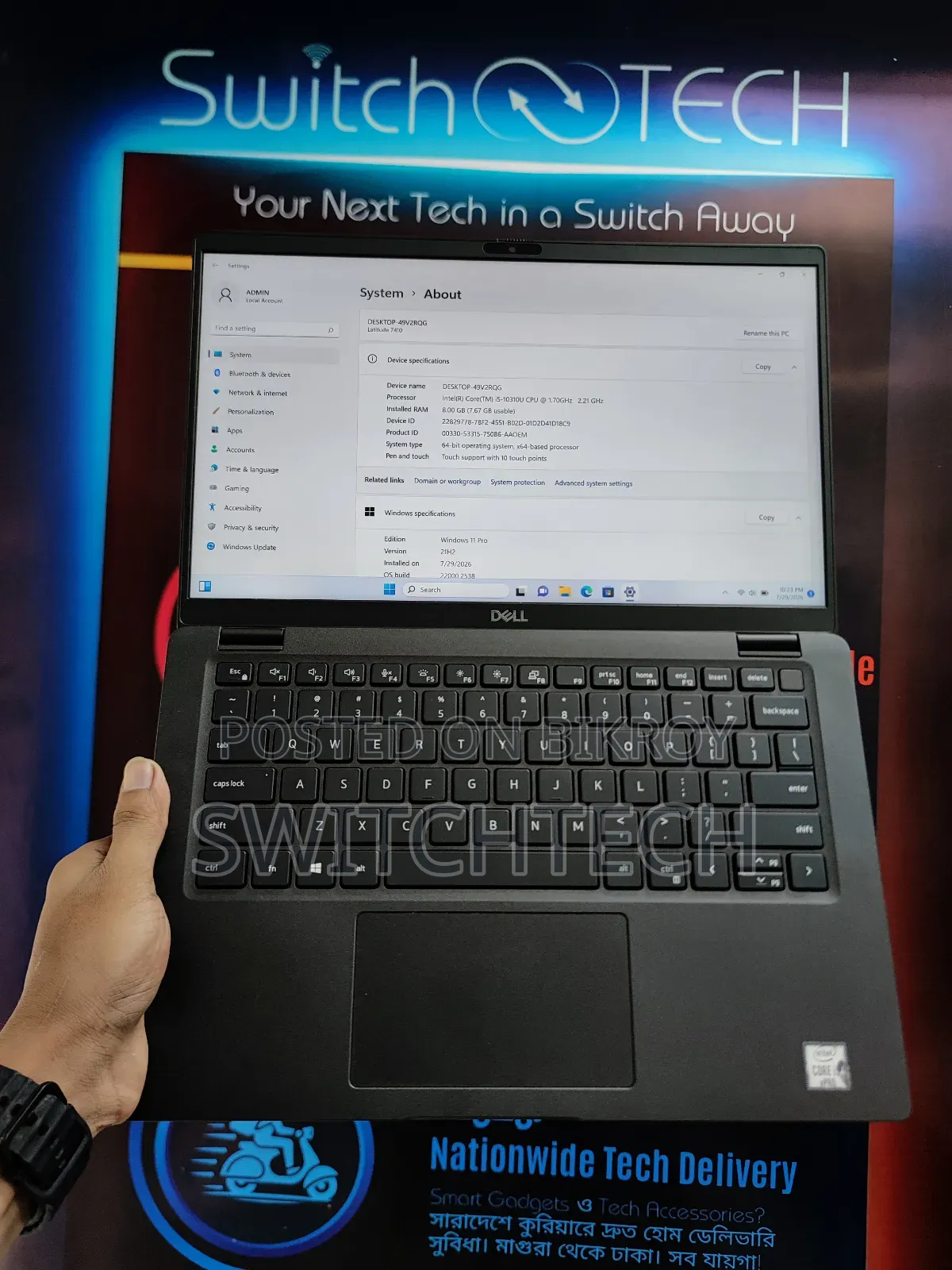 Laptop Dell Latitude 7410 8GB Intel Core i5 SSD 256GB