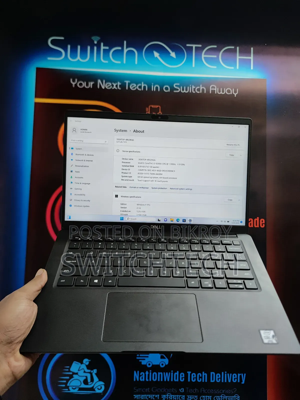 Laptop Dell Latitude 7410 8GB Intel Core i5 SSD 256GB