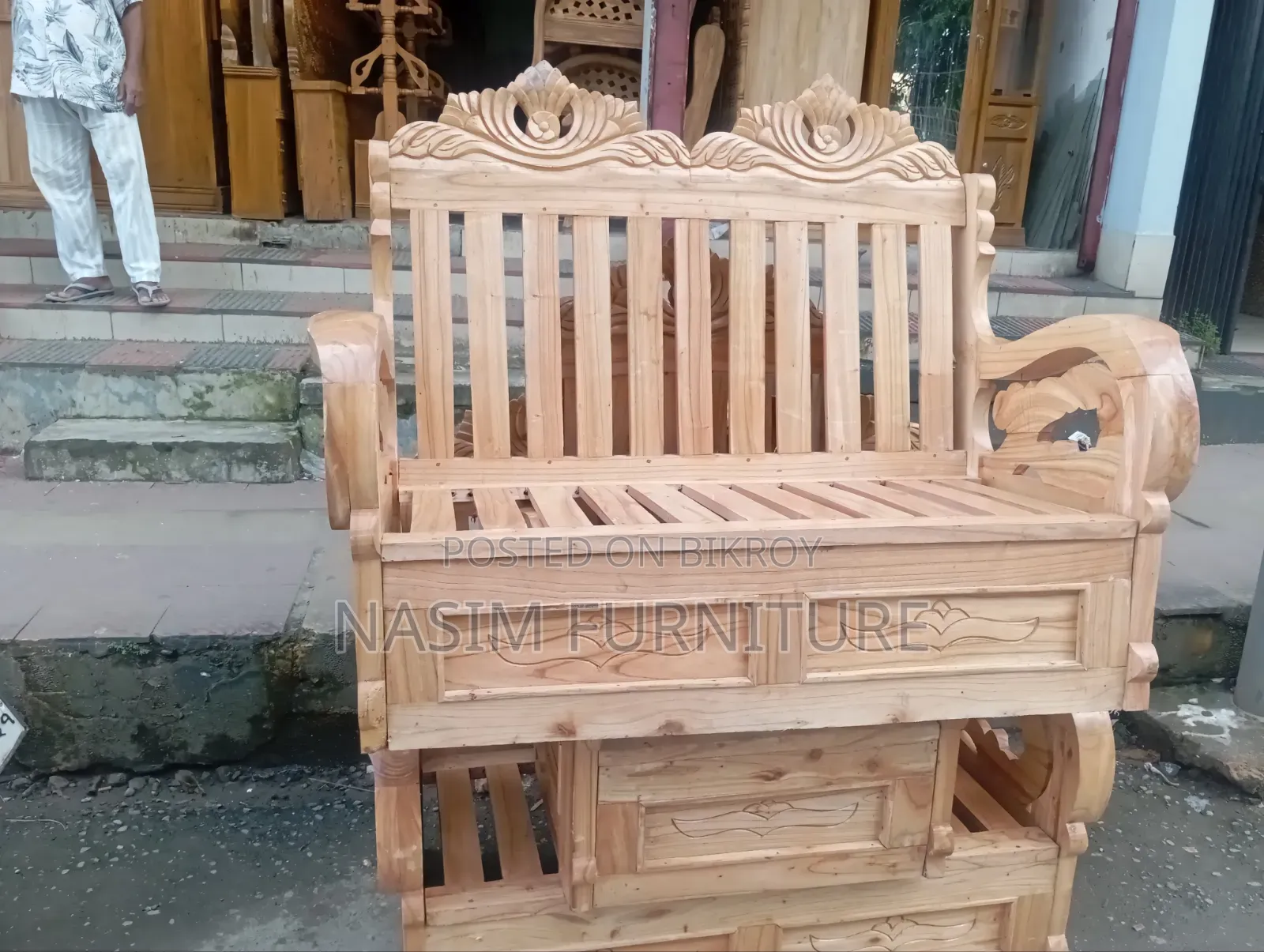 Old Neem Wood Sofa