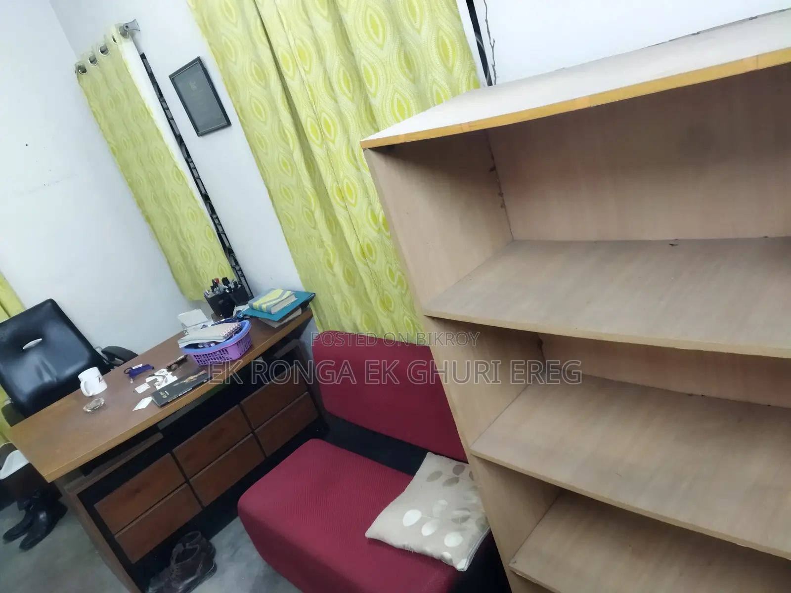 Sofa, Table, Chair and Shelf