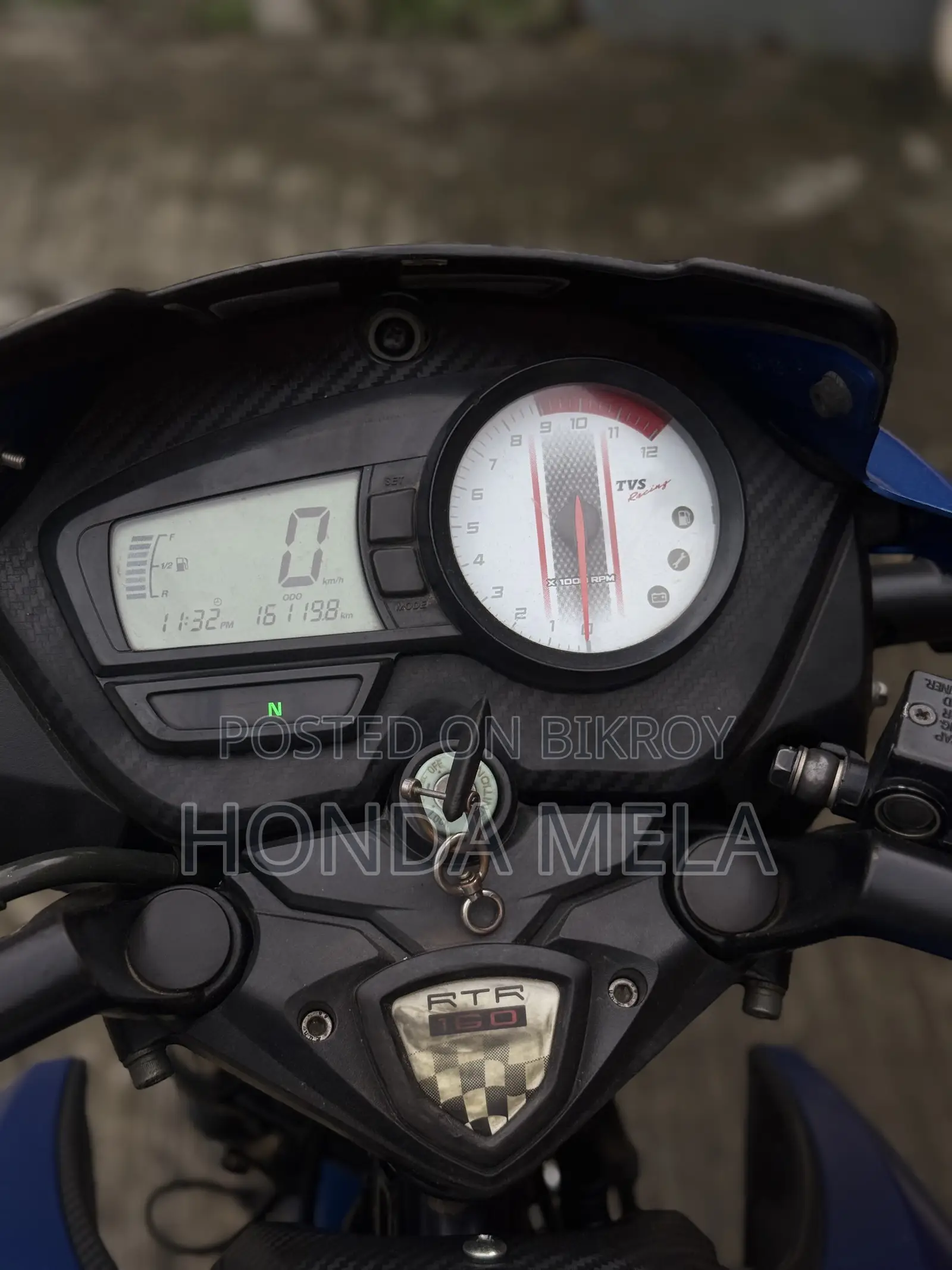 টিভিএস আপাচে আরটিআর ১৬০ টুভি ২০২০ নীল
