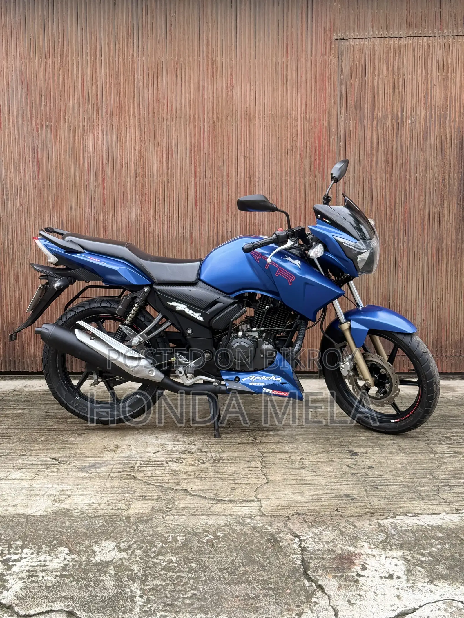 টিভিএস আপাচে আরটিআর ১৬০ টুভি ২০২০ নীল