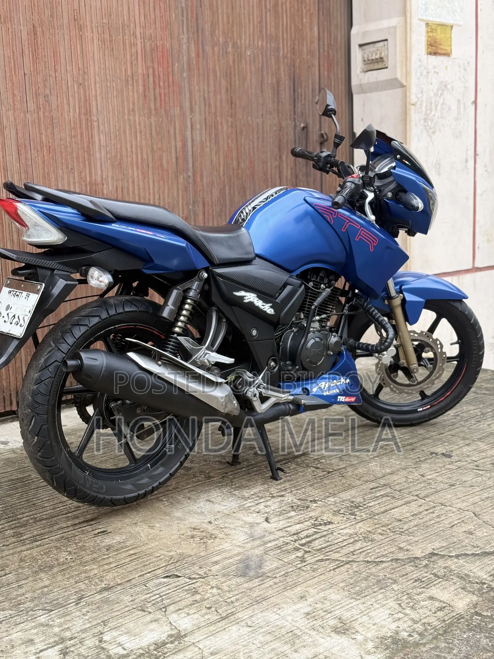 টিভিএস আপাচে আরটিআর ১৬০ টুভি ২০২০ নীল