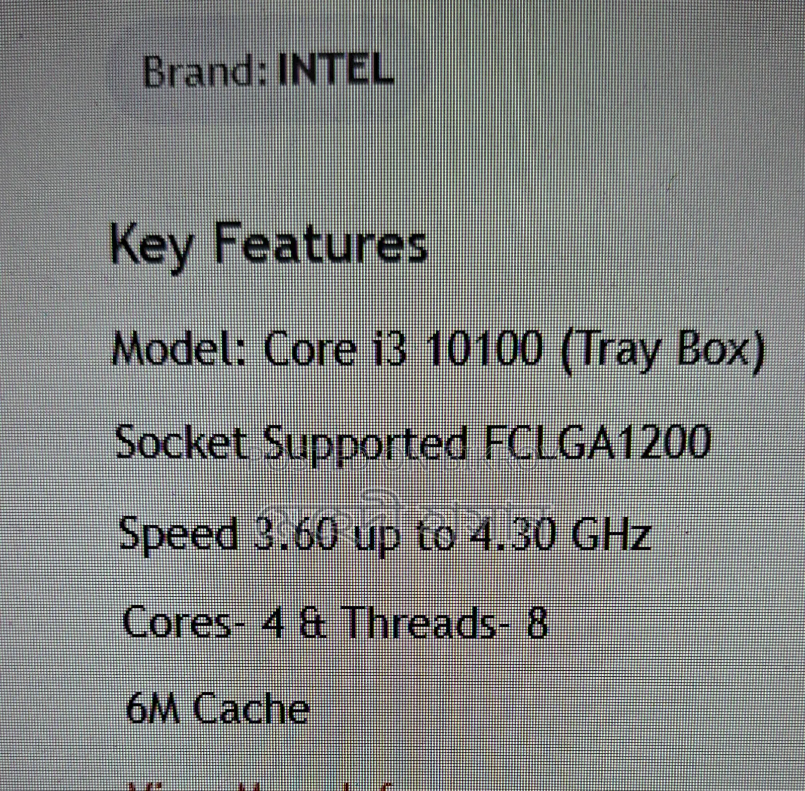 10th Generation i3 Intel Processor