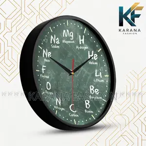 কারানা ফ্যাশন (KW21) ১২-ইঞ্চি পিরিয়ডিক টেবিল সায়েন্স ওয়াল ক্লক