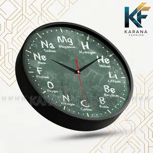 কারানা ফ্যাশন (KW21) ১২-ইঞ্চি পিরিয়ডিক টেবিল সায়েন্স ওয়াল ক্লক