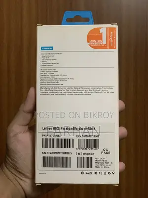 Lenovo HE05 Bluetooth Neckband Earphone (Used)