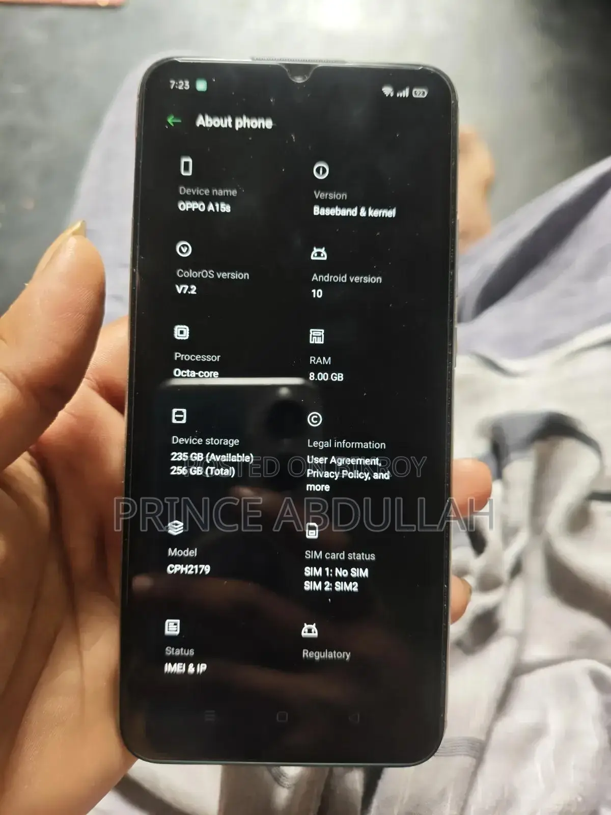 New Oppo A15s 256 GB White