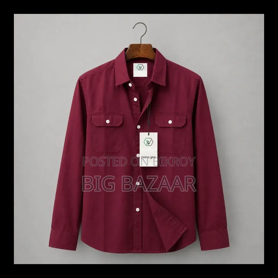 Double Pocket Oxford Shirt Cotton Fabric