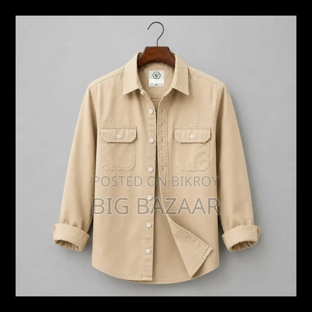 Double Pocket Oxford Shirt Cotton Fabric