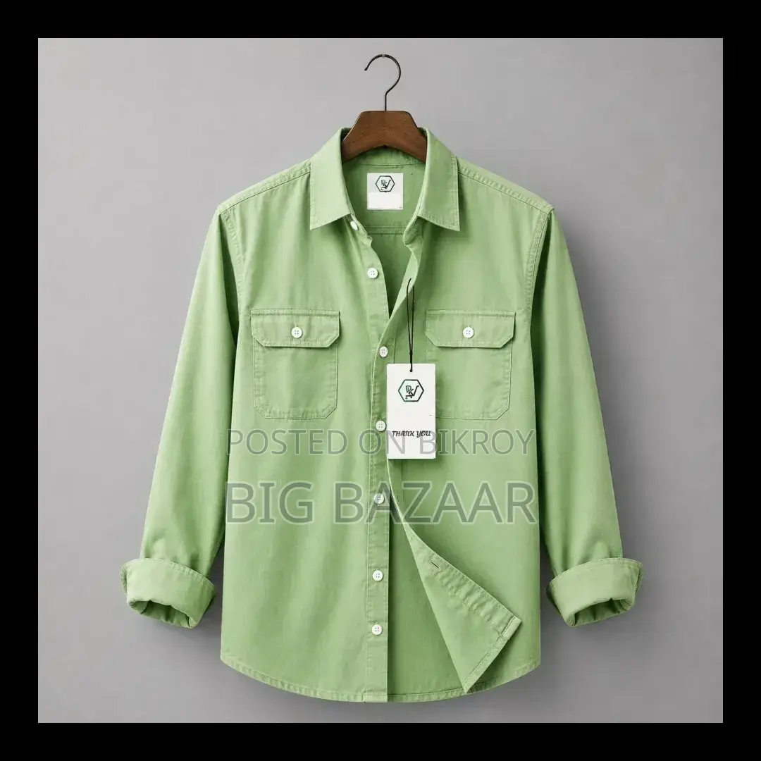 Double Pocket Oxford Shirt Cotton Fabric