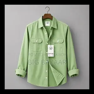 Double Pocket Oxford Shirt Cotton Fabric