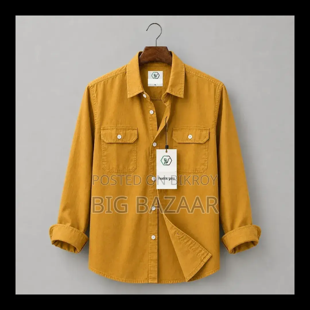 Double Pocket Oxford Shirt Cotton Fabric