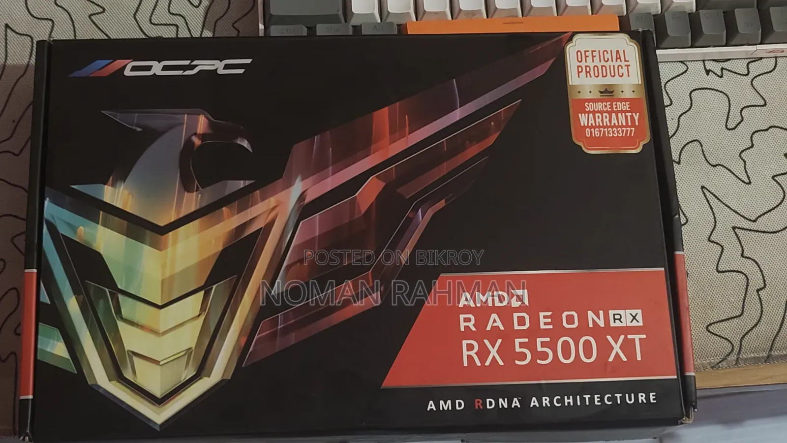 RX 5500 XT IS 8 Gb UP FOR SELL পুরো পোস্ট পড়ুন