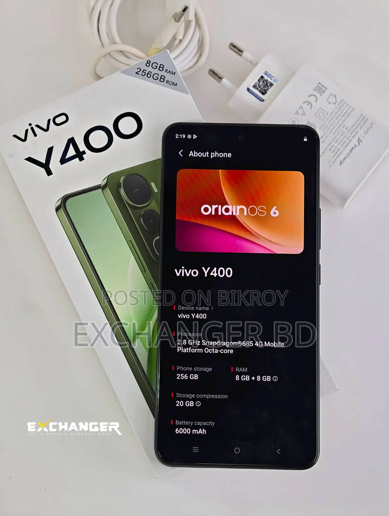Vivo Y400 256 GB Green