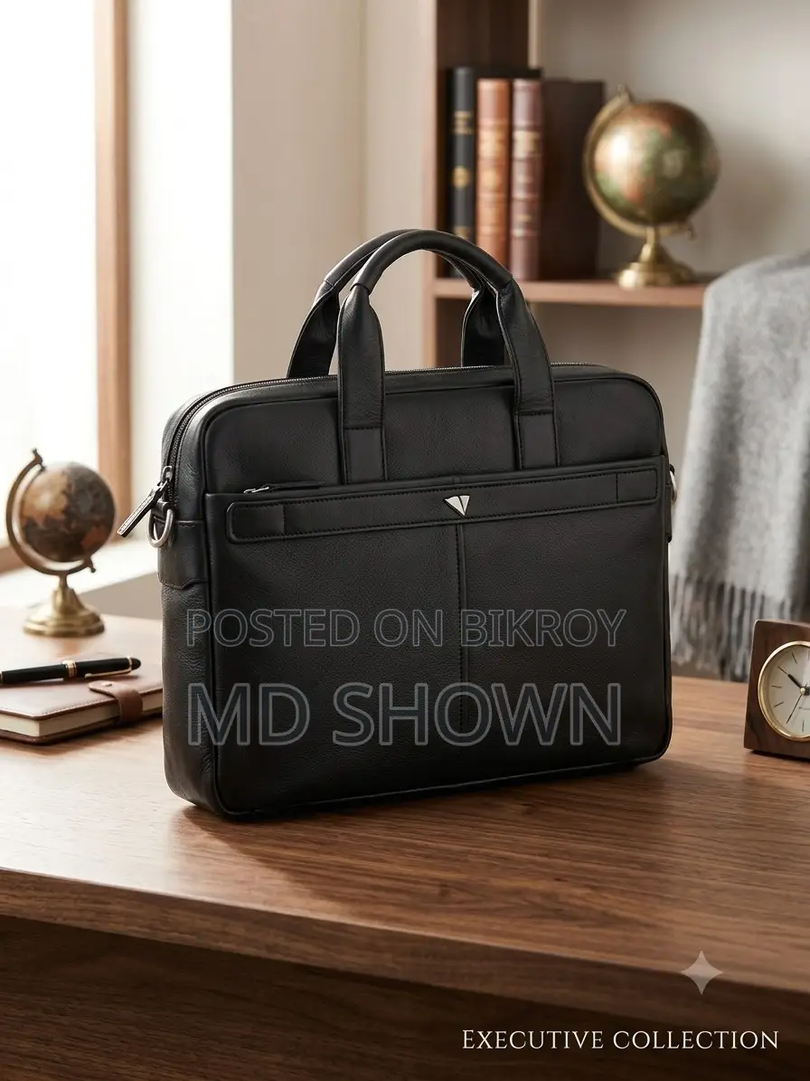 Premium Executive Genuine Leather Laptop Bag (Imported From China)