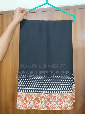 কালো জর্জেট শাড়ি